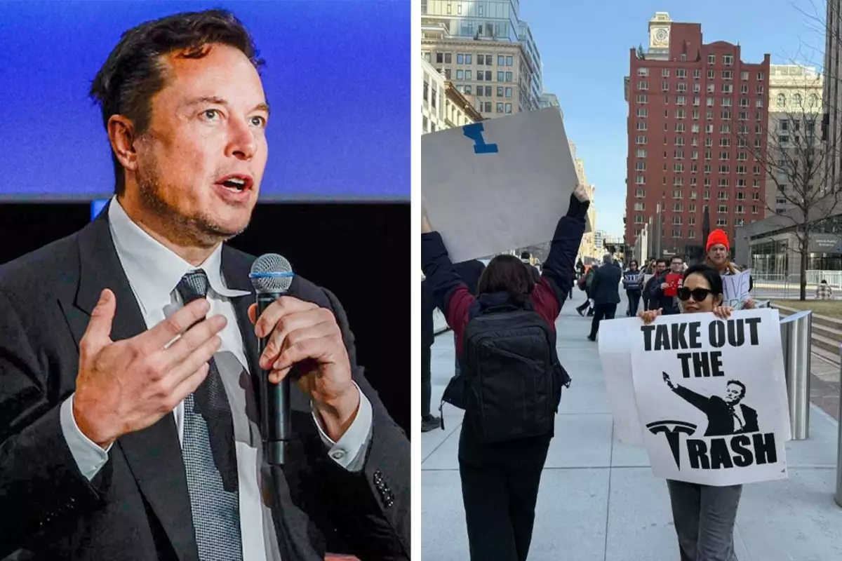 ABD'de işten çıkarılan çalışanlar Musk'ı protesto etti