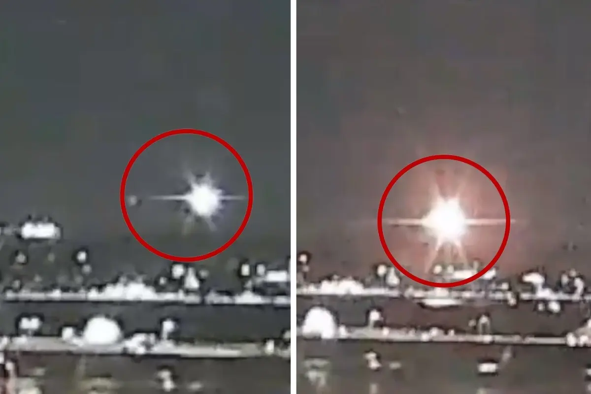 ABD'de uçak ile helikopterin çarpıştığı an kamerada