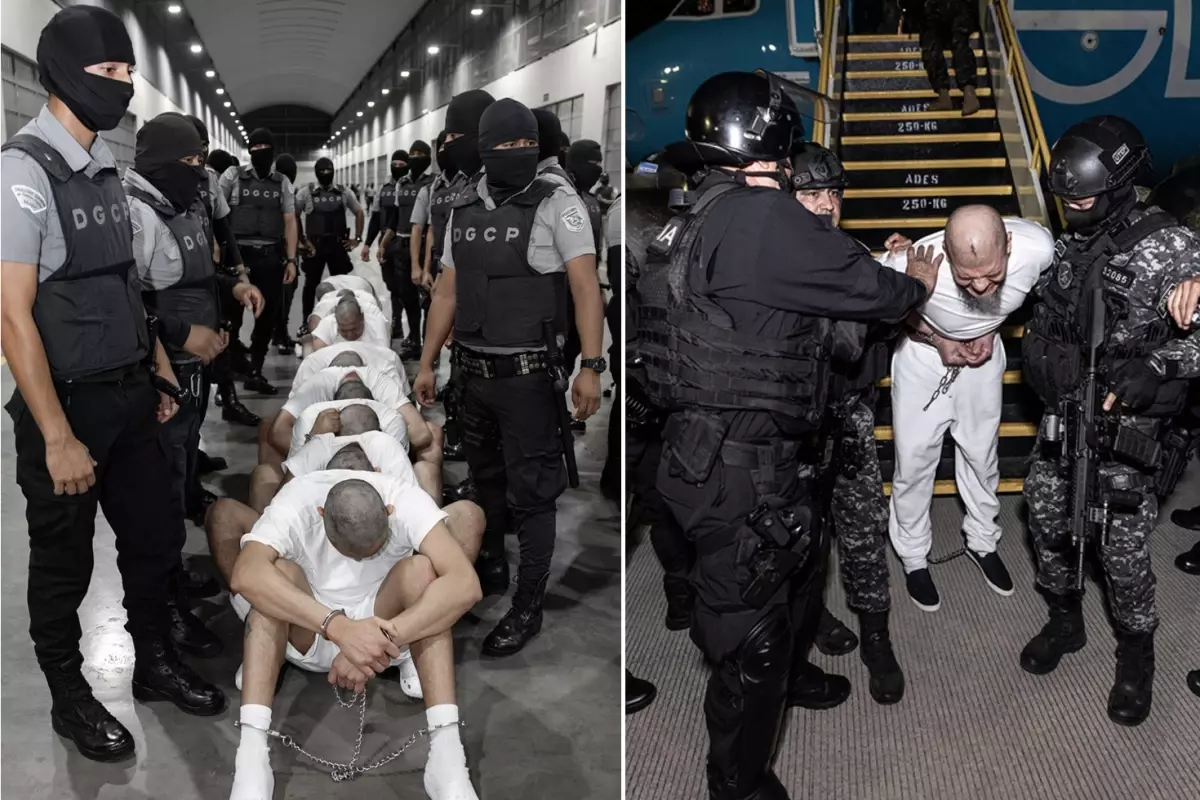 ABD'nin sınır dışı ettiği 261 çete üyesi El Salvador'a getirildi