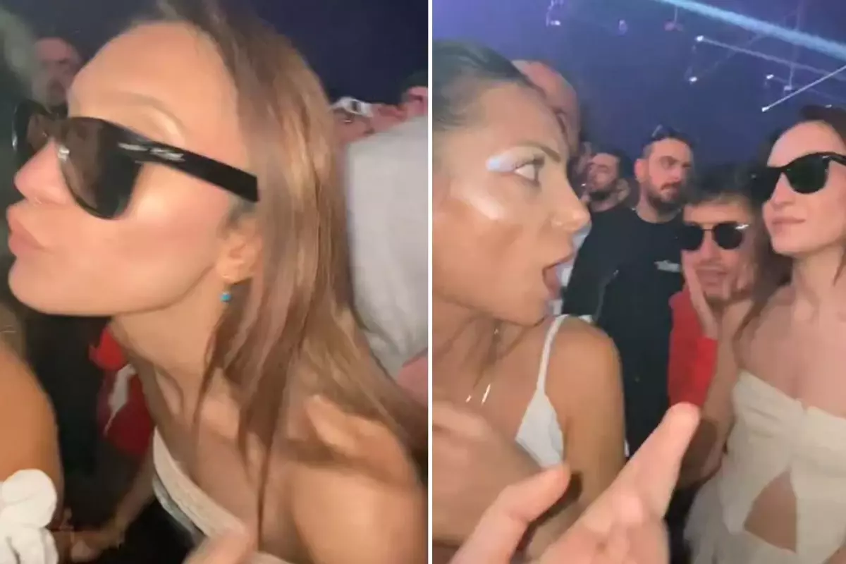 Arkadaşı zannedip bir başka kadını öpünce sinirler gerildi