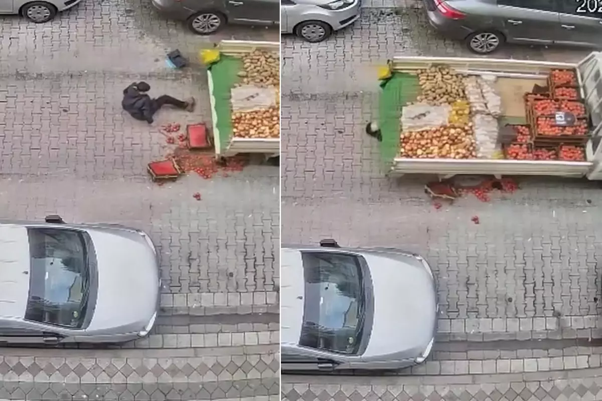 Babasının kullandığı kamyonetin altında kaldı: O anlar kamerada