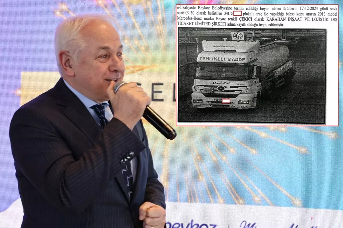 Beykoz Belediyesi'ndeki skandalda yeni perde! Hayali ihalenin sevkiyatı petrol tankeriyle yapılmış