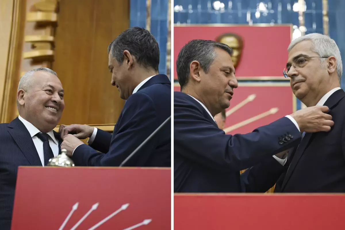 Demokrat Parti'den istifa eden Cemal Enginyurt ve Salih Uzun CHP'ye katıldı