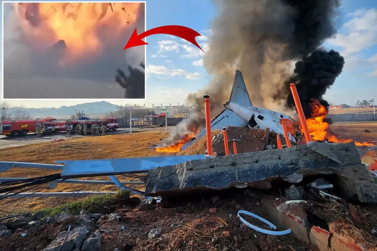 Güney Kore'de yolcu uçağı pistten çıkıp duvara çarptı! 179 kişi hayatını kaybetti