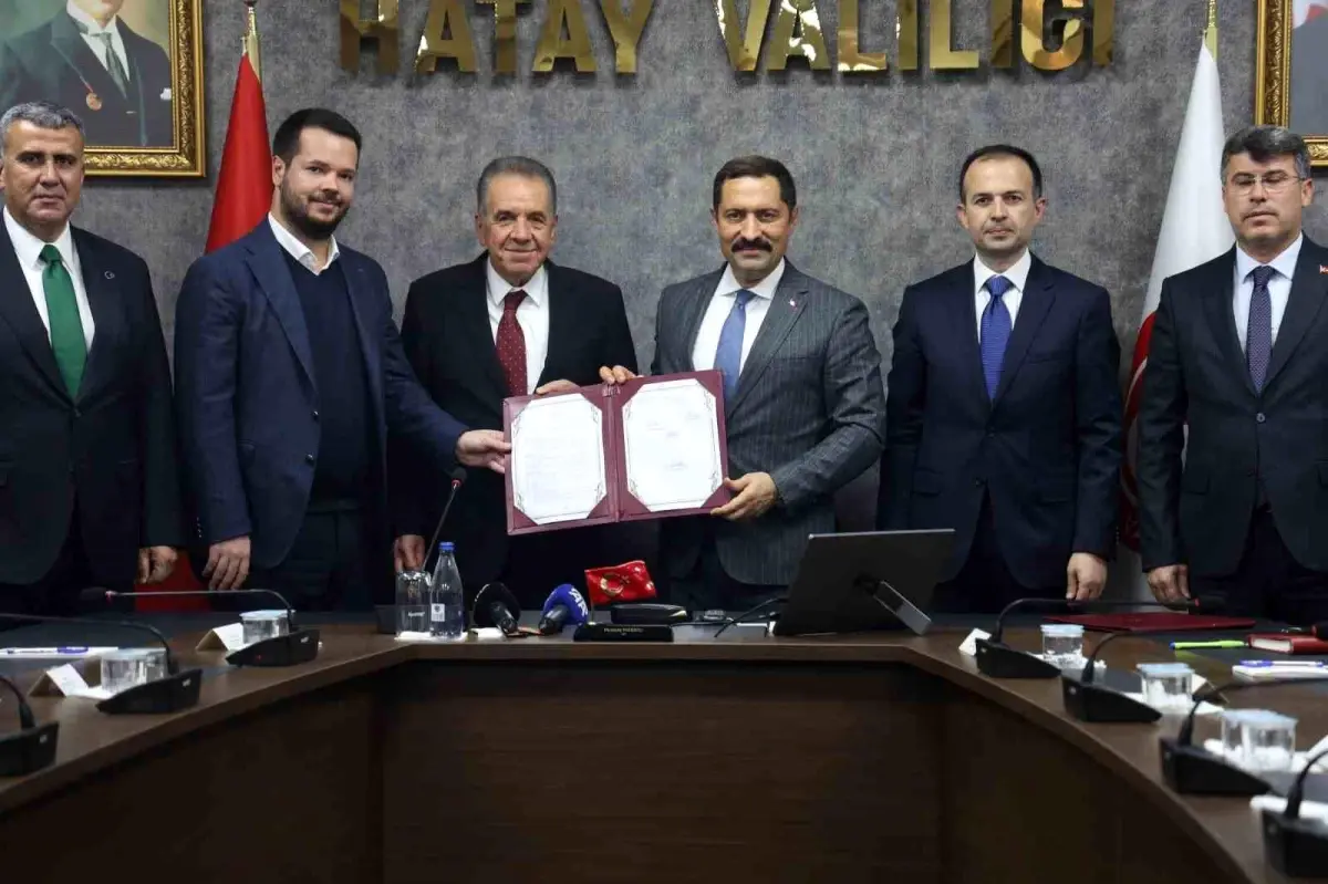 Hatay'da 24 Derslikli Anadolu Lisesi İçin Protokol İmzalandı