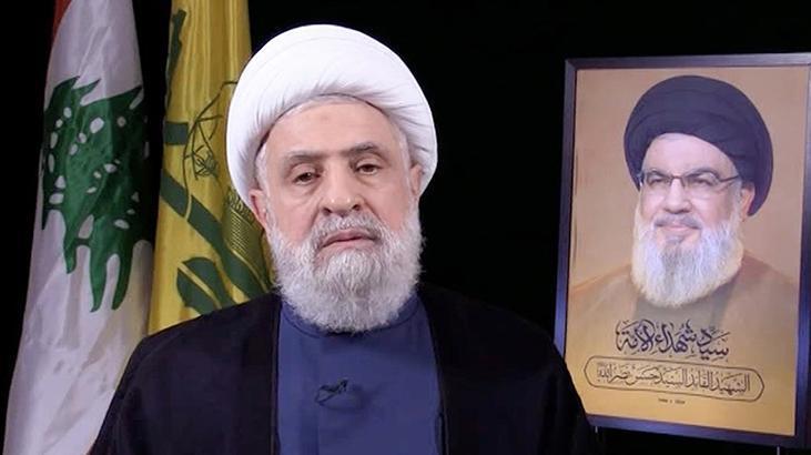 Hizbullah lideri Kasım'dan ateşkesi ihlal eden İsrail'e: Sabrımızı sınamayın