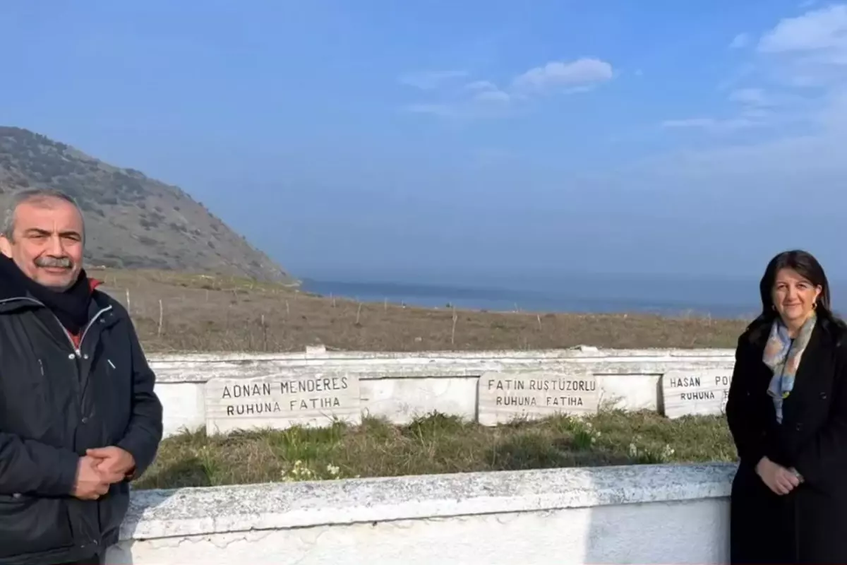 İmralı heyeti, Adnan Menderes'i mezarında ziyaret etmiş