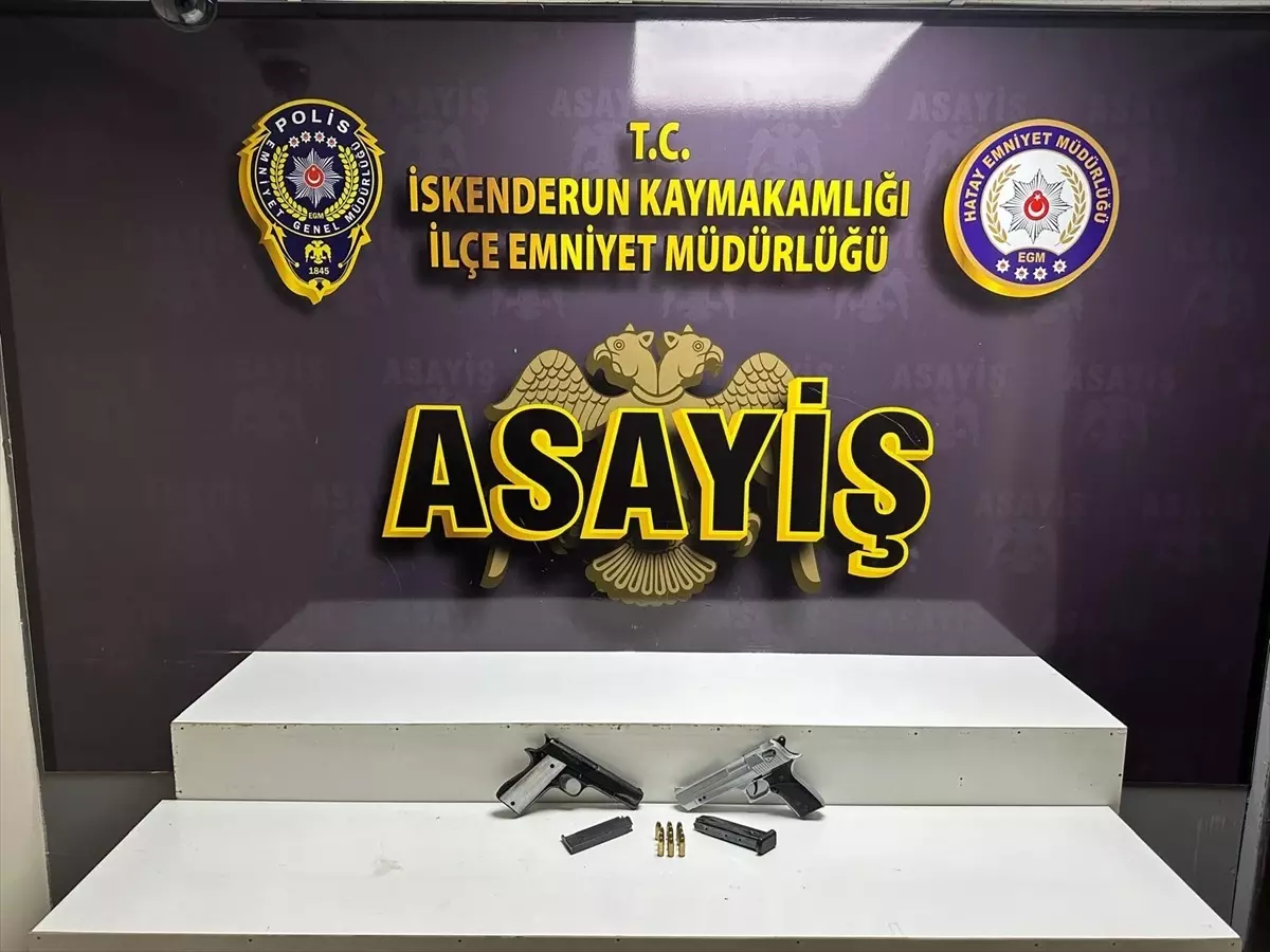 İskenderun'da Ruhsatsız Tabanca Bulunan Şahıs Tutuklandı