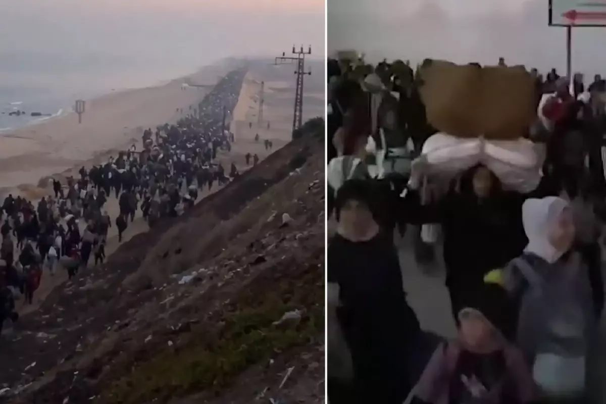 İsrail ordusu tampon bölgeye çekildi! Filistinliler, Gazze'nin kuzeyine doğru geçiyor
