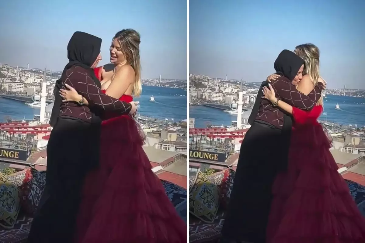 Kadın hayranının öpücüğü Wanda Nara'yı şaşkına uğrattı