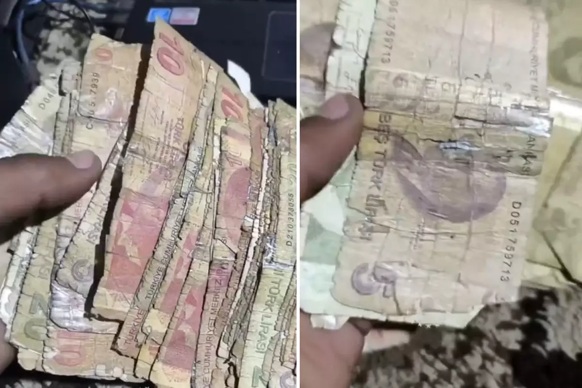 Komşuda kullanılan Türk parasının geldiği hale bakın