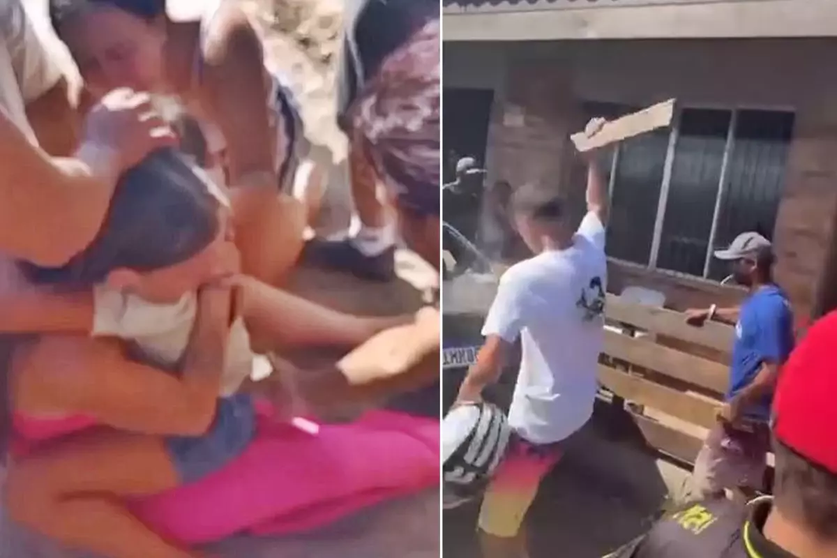 Küçük kızı kaçıran adamı linç ederek öldürdüler