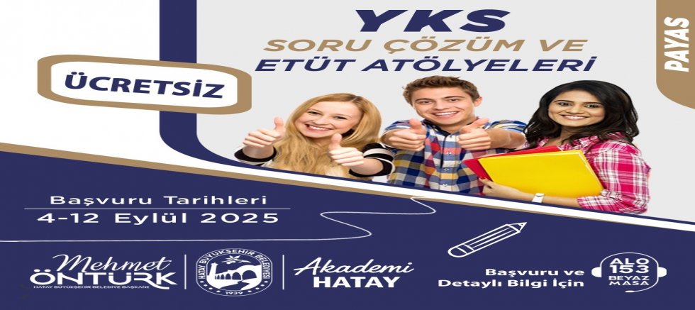 HBB’DEN PAYAS’A ÜCRETSİZ YKS SORU ÇÖZÜM VE ETÜT ATÖLYELERİ 