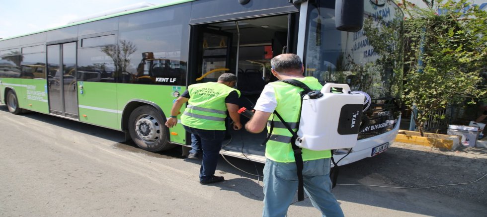 HBB OTOBÜSLERİ GÜNLÜK DEZENFEKTE EDİLİYOR