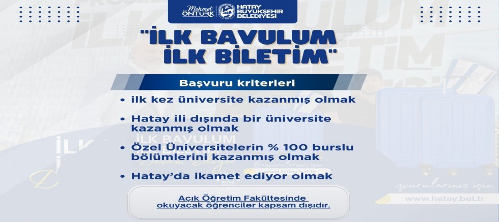 “İLK BAVULUM İLK BİLETİM”E BAŞVURULAR BAŞLADI