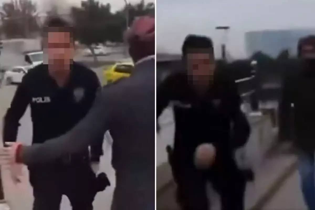 Polisten kurtulmak için yine polisten yardım istedi