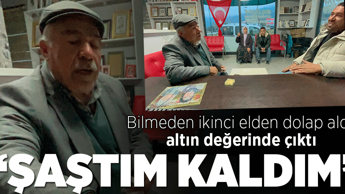 Satın aldığı ikinci el dolabın içinden çil çil altın çıktı: Şaşırdım kaldım