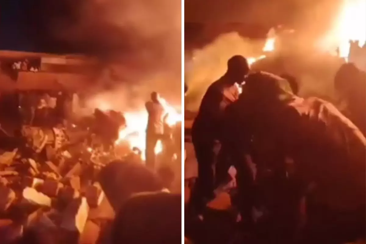 Sudan'da askeri uçak yerleşim yerine düştü! 20'den fazla kişi hayatını kaybetti