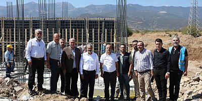 BAŞKAN ÖNTÜRK, ÇEVRE DOSTU TESİSİN İNŞAATINI GEZDİ
