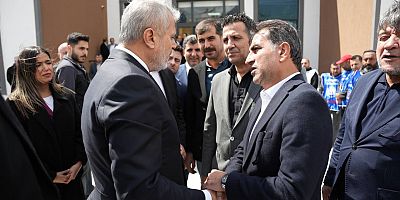 BAŞKAN ÖNTÜRK, GREVDEKİ İŞÇİLERE DESTEK VERDİ