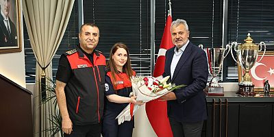 BAŞKAN ÖNTÜRK, HBB İTFAİYESİNİ MİSAFİR ETTİ