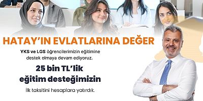 EĞİTİM BURSUNUN İLK TAKSİTİ HESAPLARDA