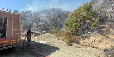 SINIRDAKİ ORMAN YANGININA HBB’DEN MÜDAHALE
